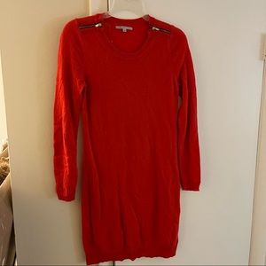 GAP, Lightweight sweater dress, zipper accents. Sz small